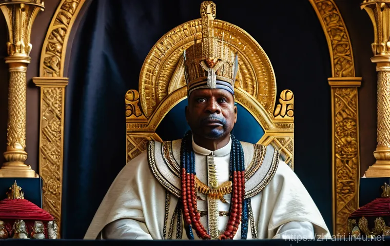 중앙아프리카 공화국 대통령 리스트 - **Image Prompt: The Grandiose Coronation of Emperor Bokassa I**
    "A full shot of Jean-Bédel Bokas...